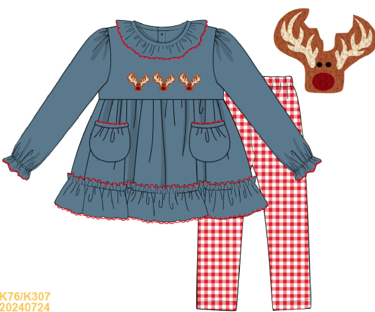 Rudolph Girl Pant Set