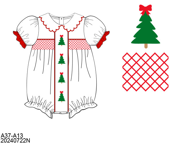 Girls Christmas Tree Bubble