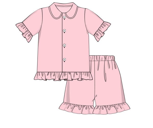 Pink Knit Pajamas for Her