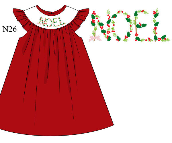 Red Knit Noel Dress