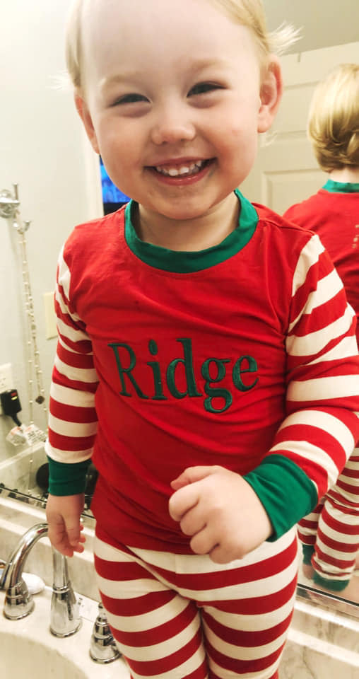 Red/White Stripe Unisex Pajamas