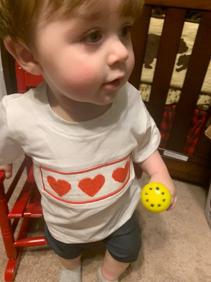 White Knit Hearts Unisex Shirt