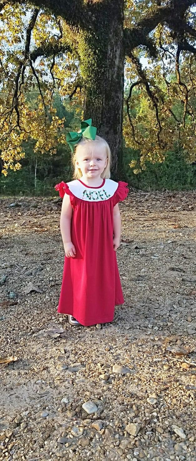 Red Knit Noel Dress
