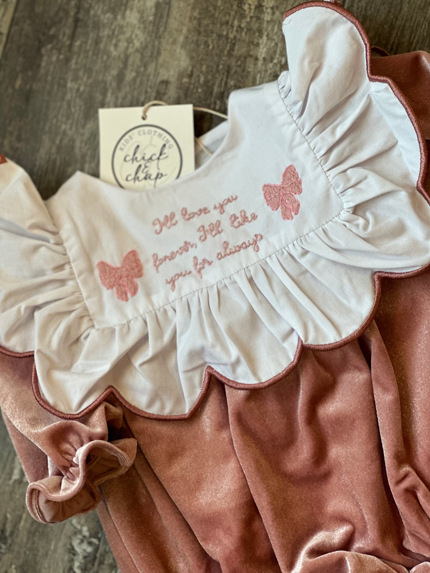 I’ll love you forever Girls Velvet Bubble