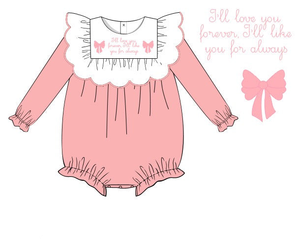 I’ll love you forever Girls Velvet Bubble