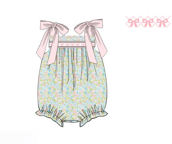 Paisley’s Floral Smocked Bubble