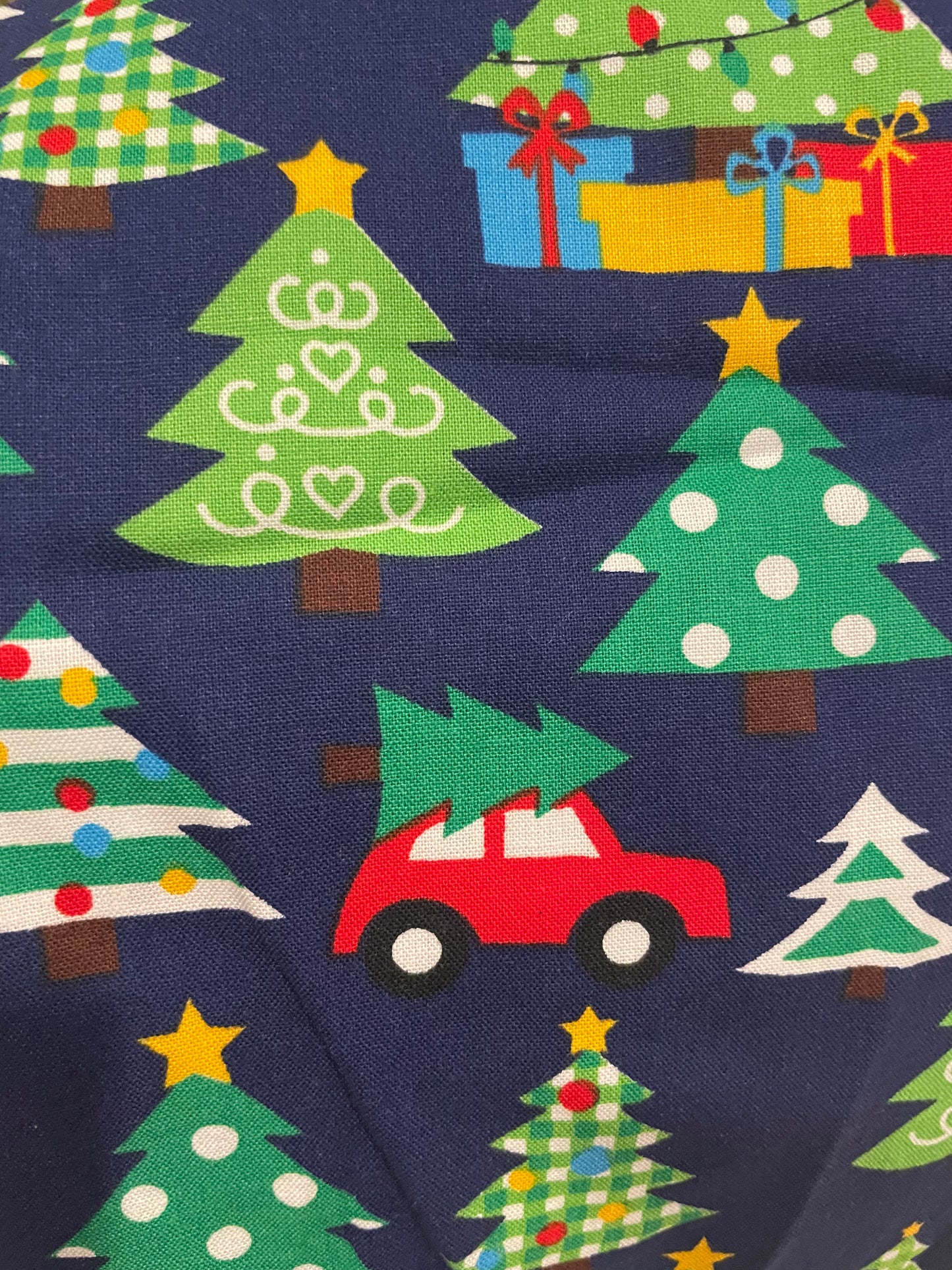 Boys Smocked Christmas Trees on Cars with Pants Christmas Set