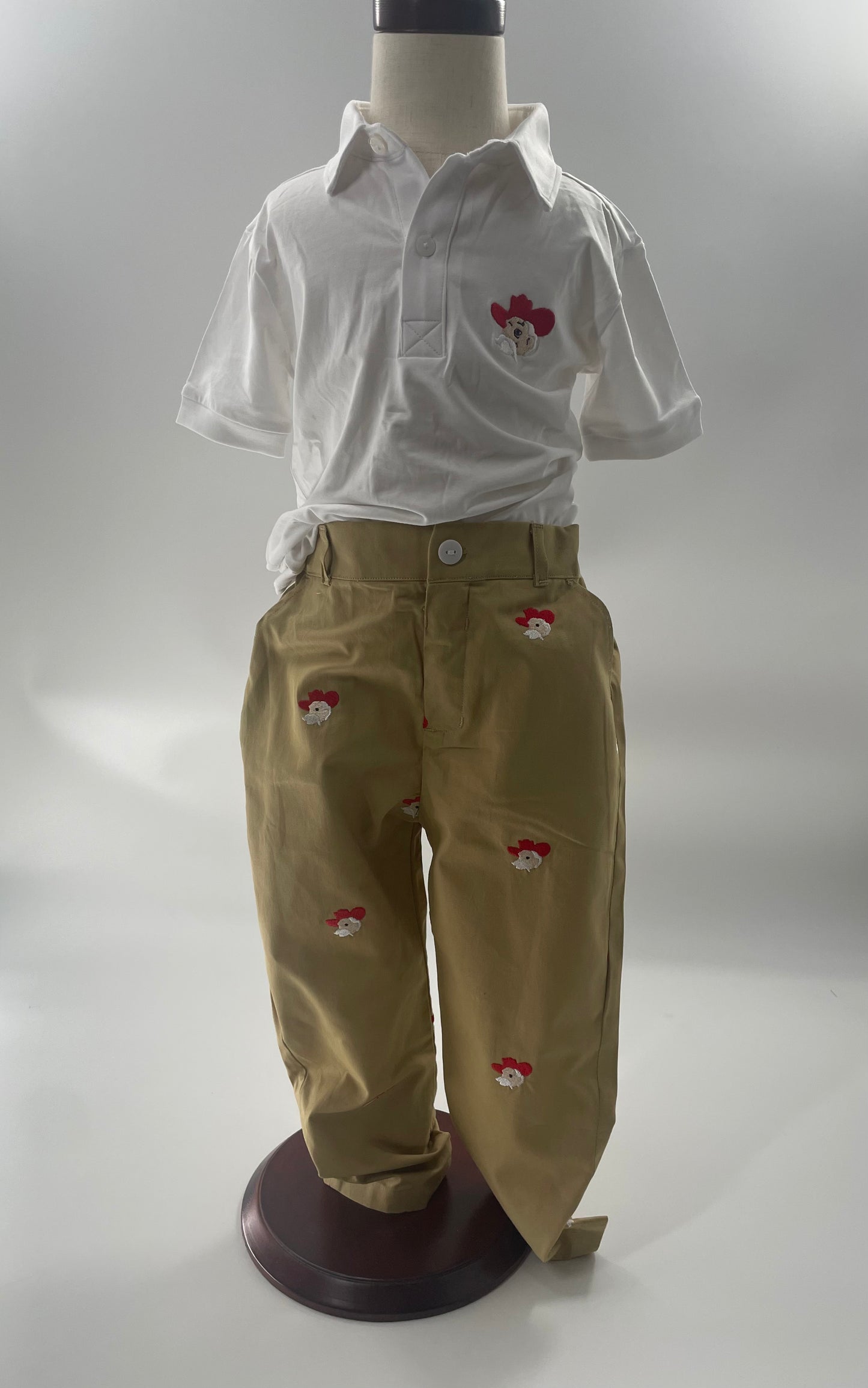 Colonel Reb Embroidered Pants and Polo Set