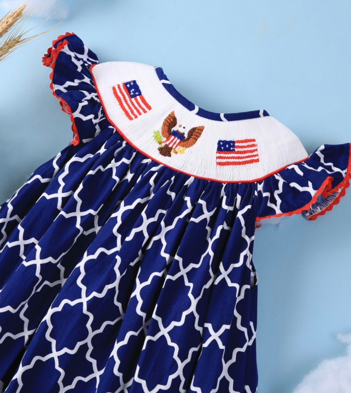 4th of hotsell july smocked dress