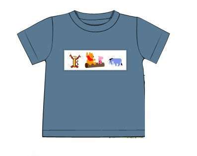 Winnie the Pooh Blue Knit Unisex Shirt