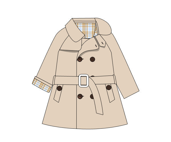 Tan Khaki Girl Peacoat
