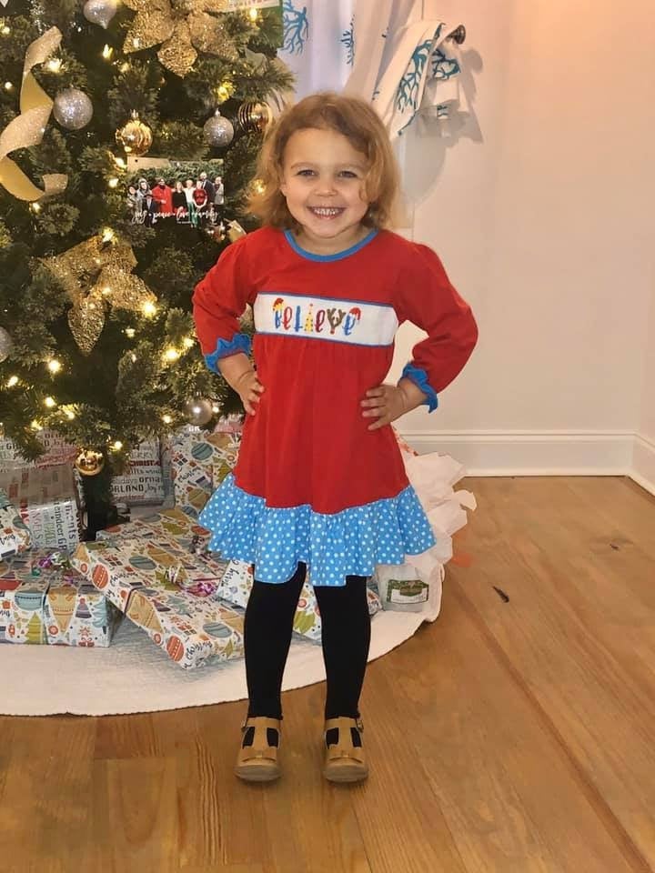 Red Knit Believe Dress