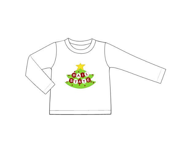White Knit Christmas Hail State Unisex Shirt