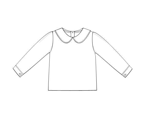 White Knit Boy Dressy Shirt