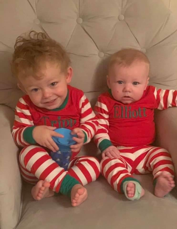 Red/White Stripe Unisex Pajamas